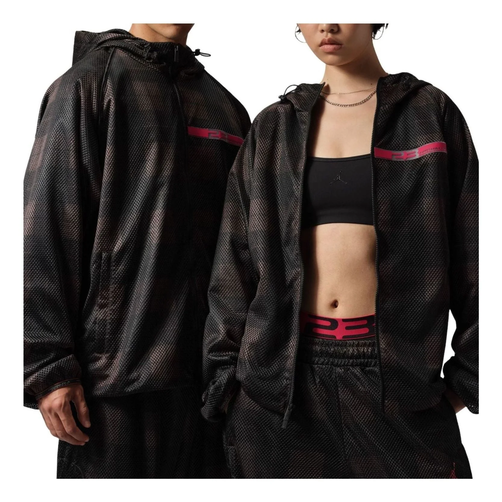 Air Jordan x Mowalola Track Jacket Asia Sizing 'Dark Cinder Black' IR2128-261 - 1