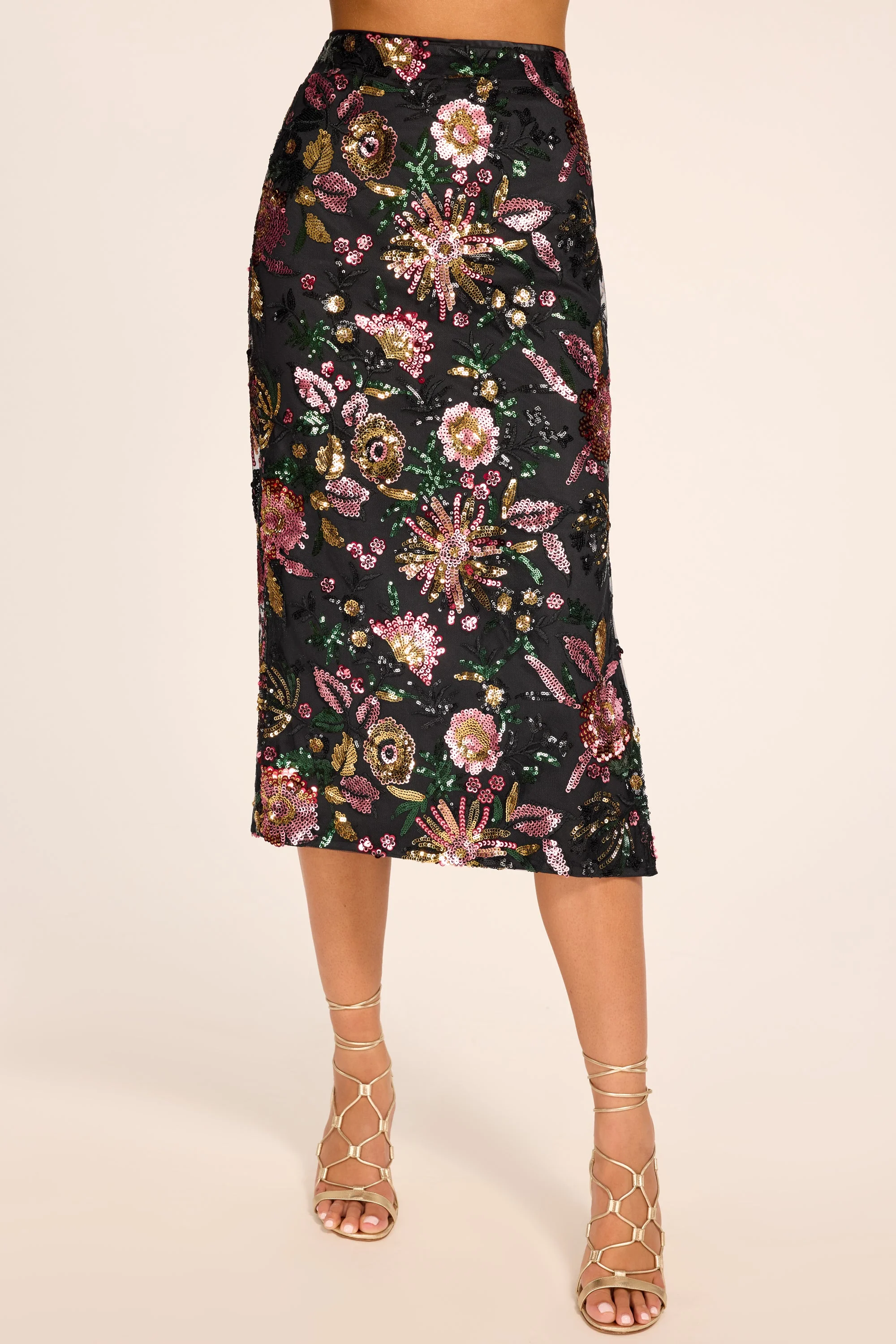 Timothy Sequin Print Skirt - 1