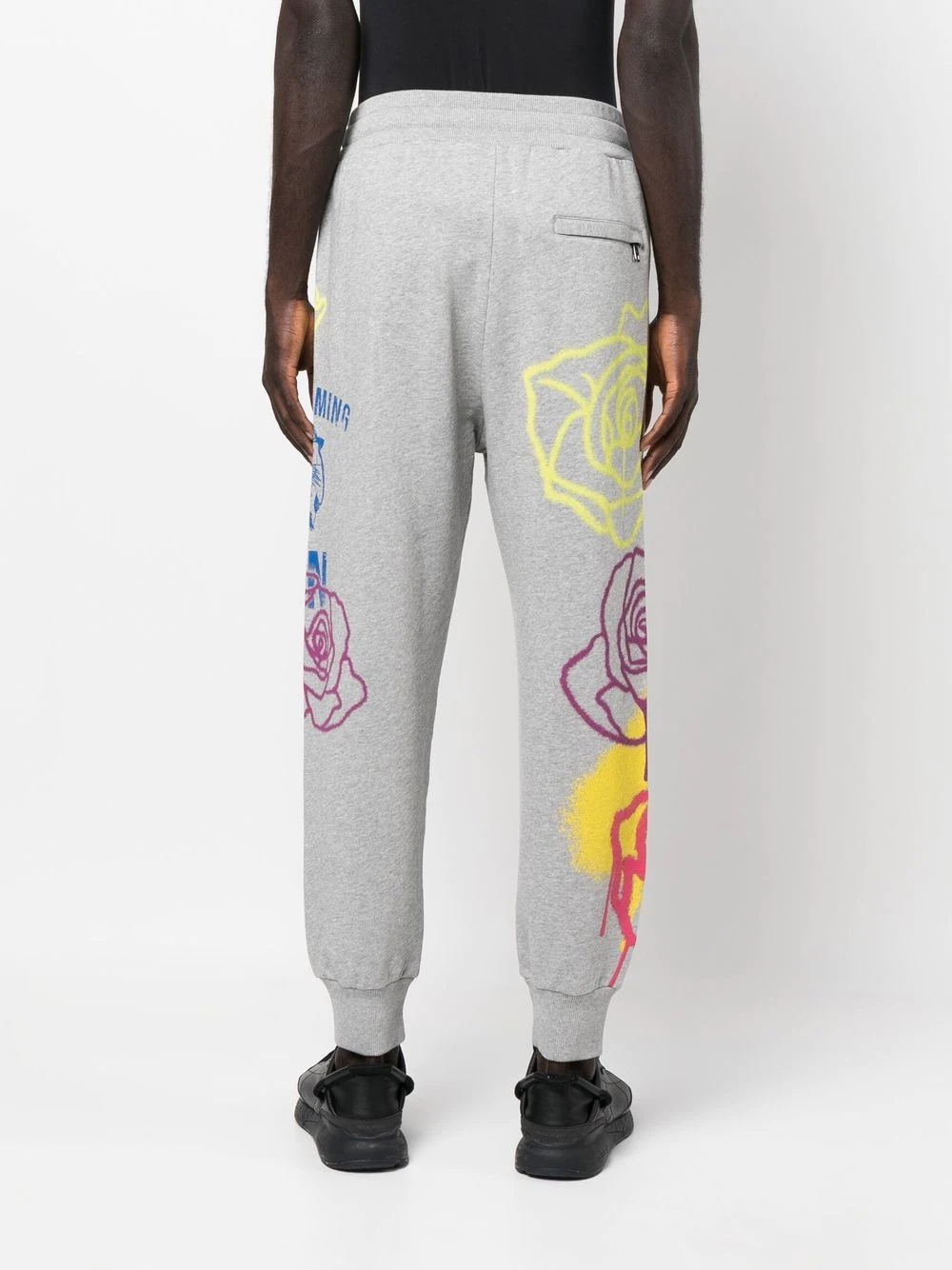 graffiti-print track pants - 4