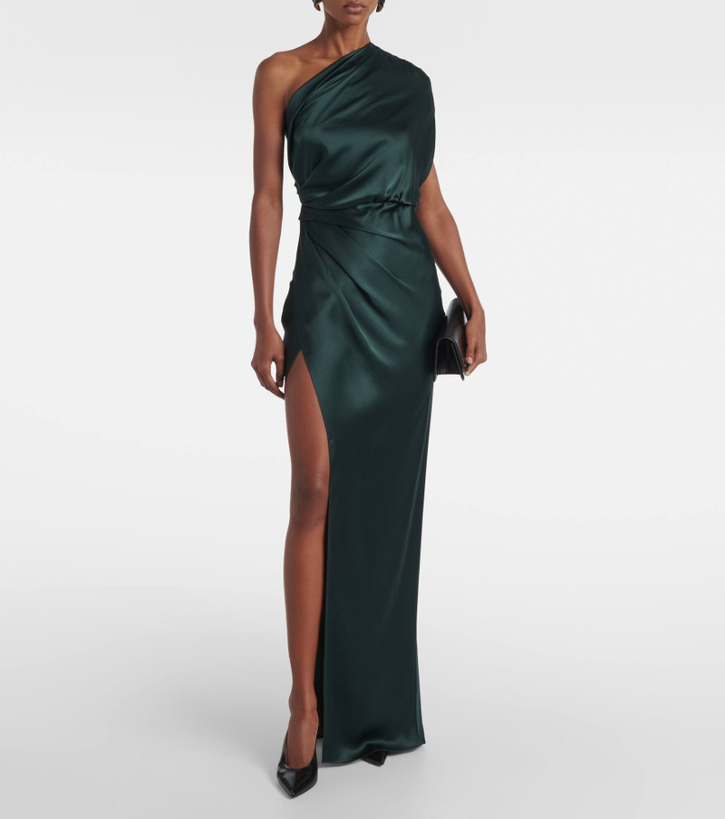 THE SEI Draped silk satin gown outlook