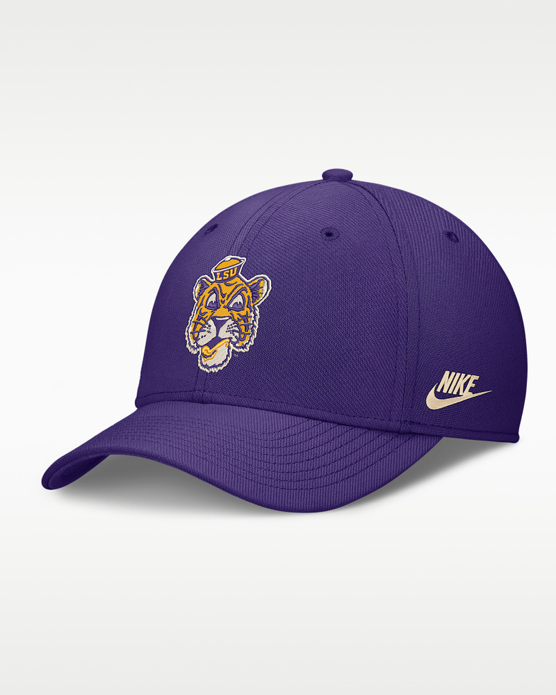 LSU Legacy Rise Vintage Men's Nike Dri-FIT College Hat 1