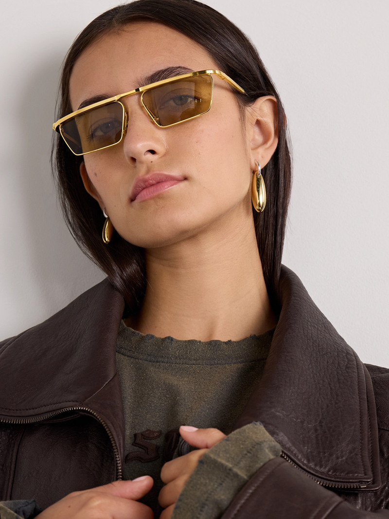 JACQUES MARIE MAGE Bogart D-frame Gold-tone Sunglasses outlook
