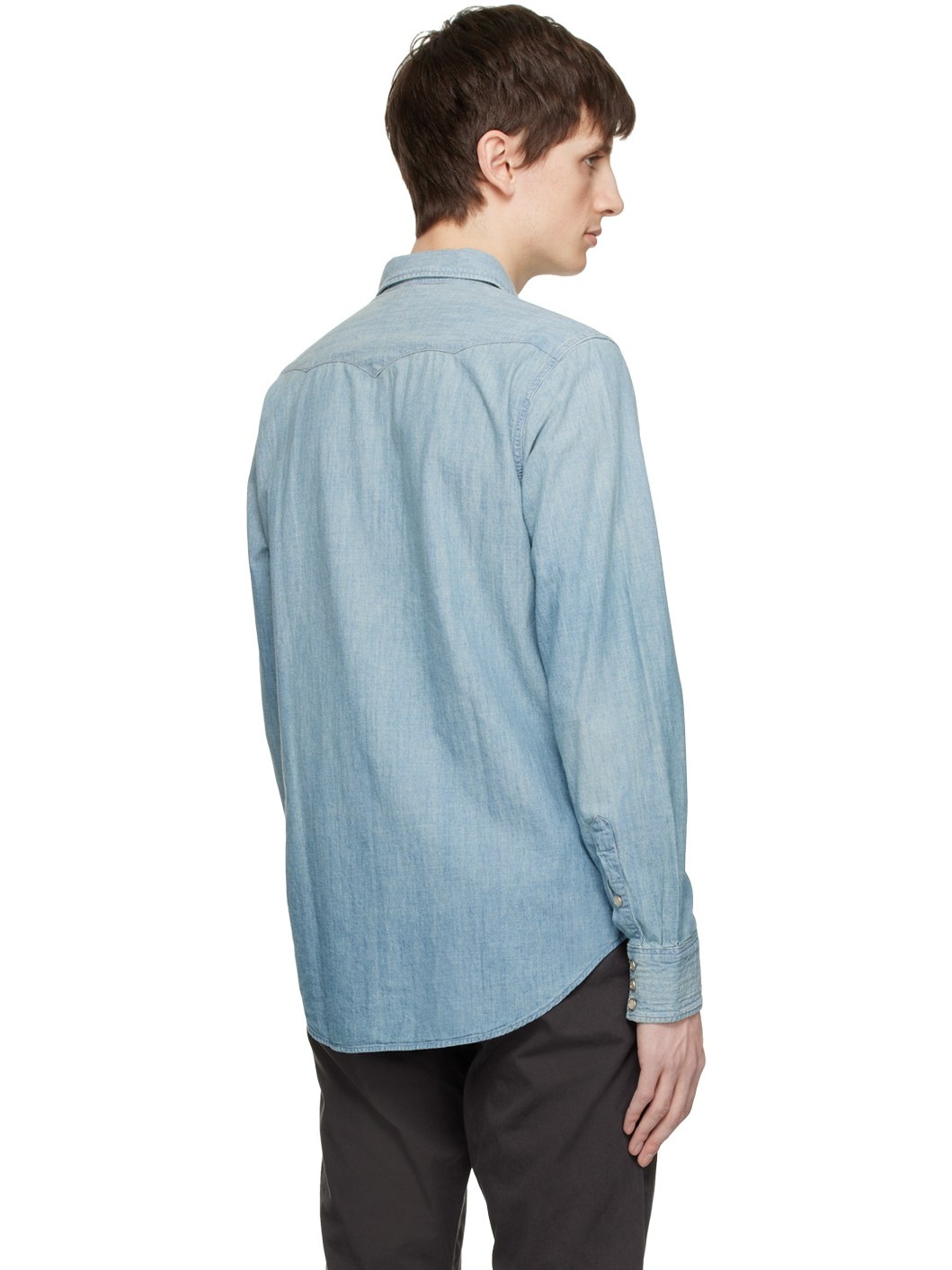 Blue Slim-Fit Shirt - 3