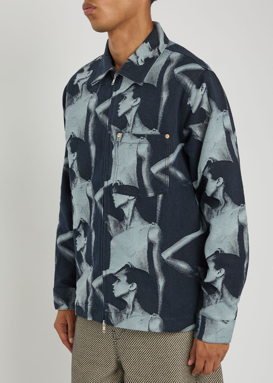 Wales Bonner Jet Jacquard Denim Jacket - 2