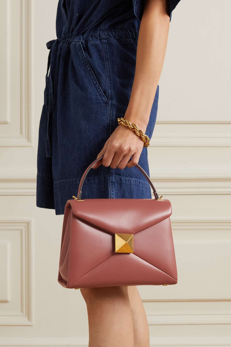 Valentino Valentino Garavani One Stud small leather tote outlook