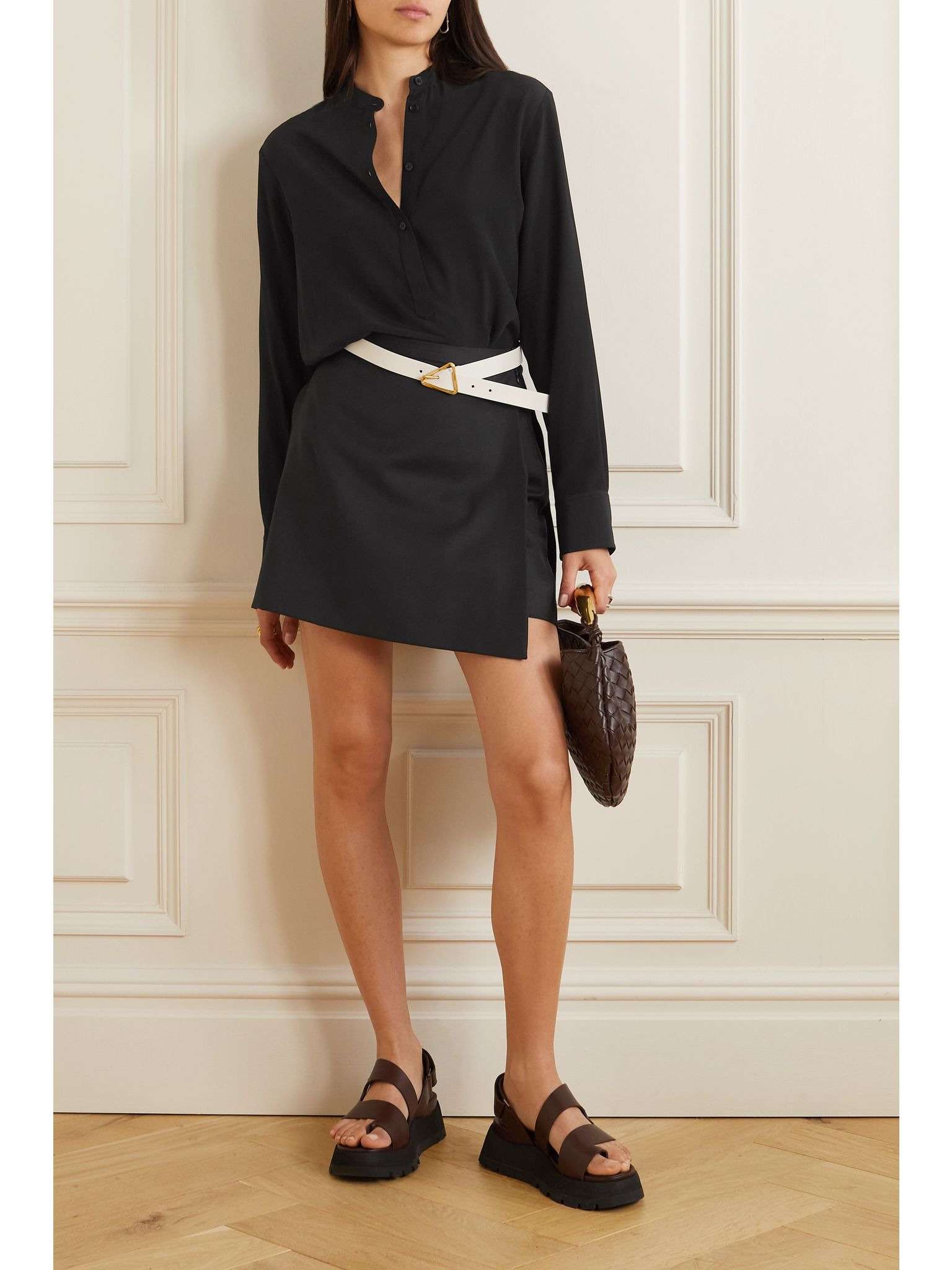 + NET SUSTAIN Eva silk crepe de chine blouse Black - 2