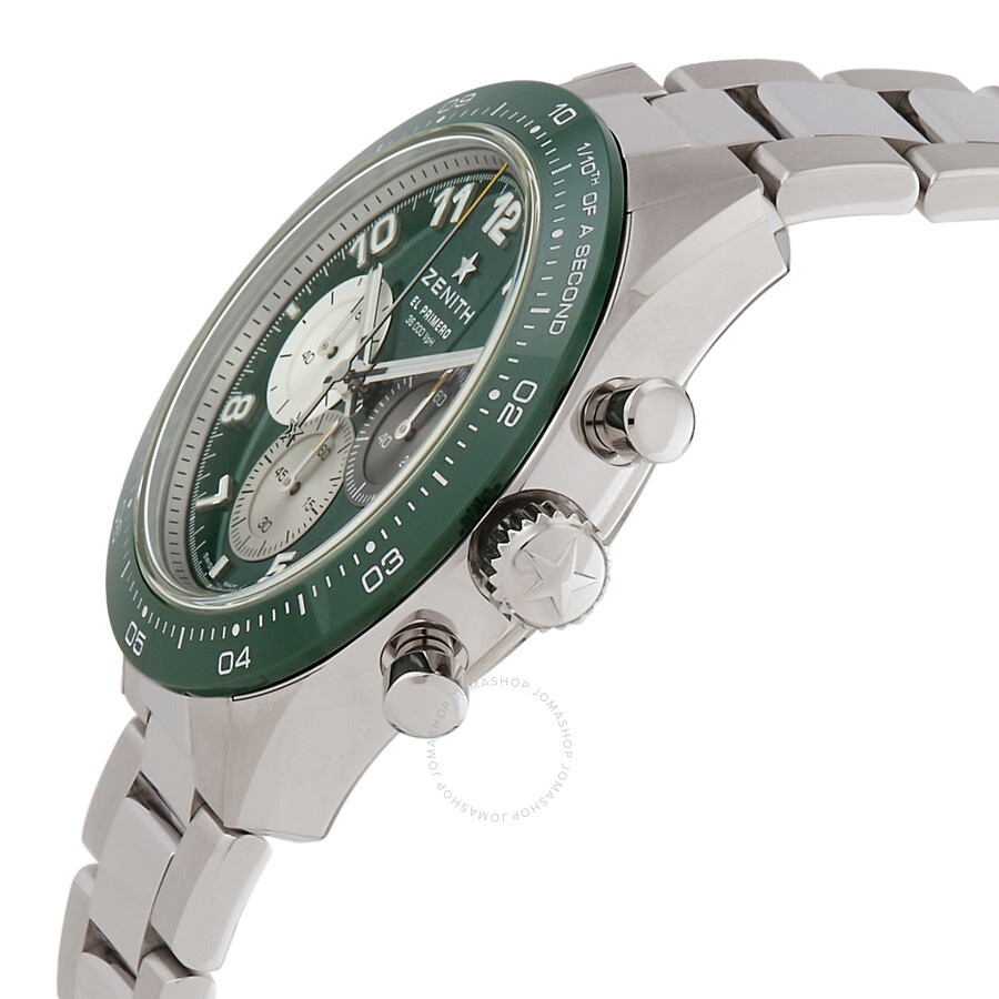 Zenith Chronomaster Aaron Rodgers Edition Automatic Green Dial Men's Watch 033117360056M3100 - 2