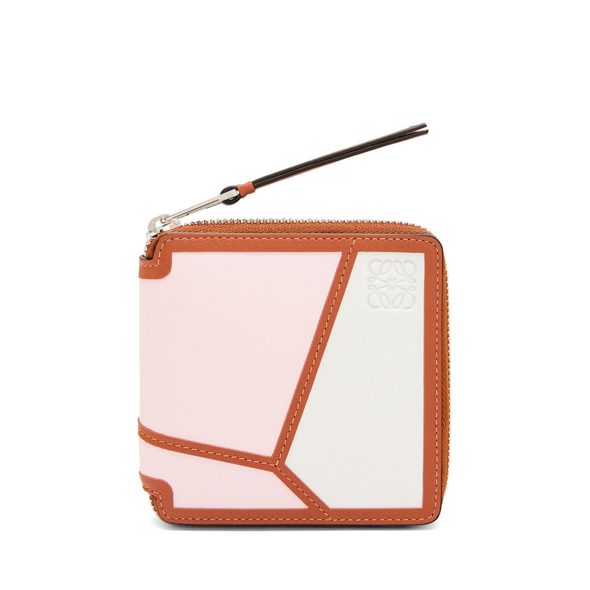 Puzzle square zip wallet in classic calfskin - 1