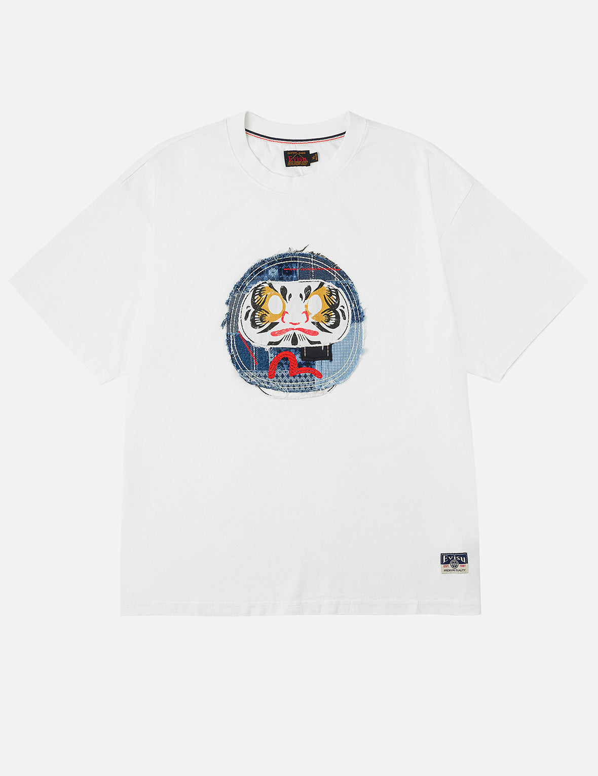 Sashiko Daruma and Seagull Relax Fit T-Shirt - 3