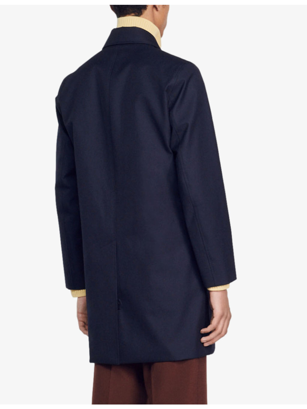 Collared waterproof shell coat - 4