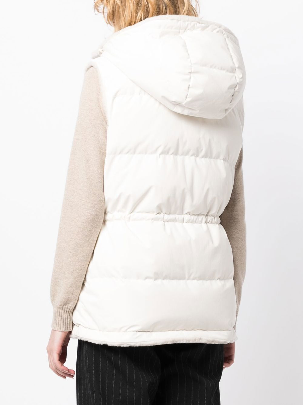 hooded padded gilet - 4