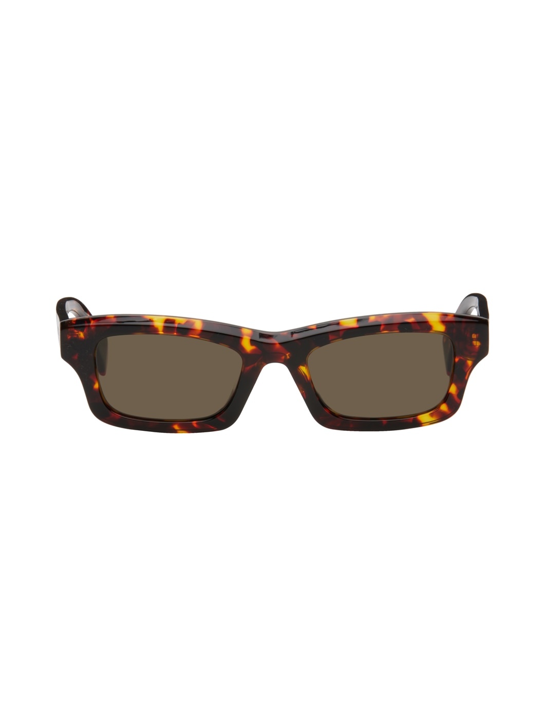 Tortoiseshell Rectangular Sunglasses - 1