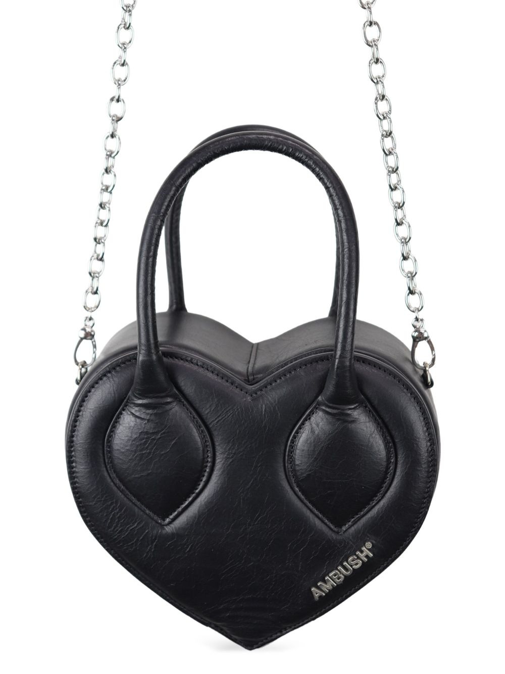 heart top-handle chain shoulder bag - 3