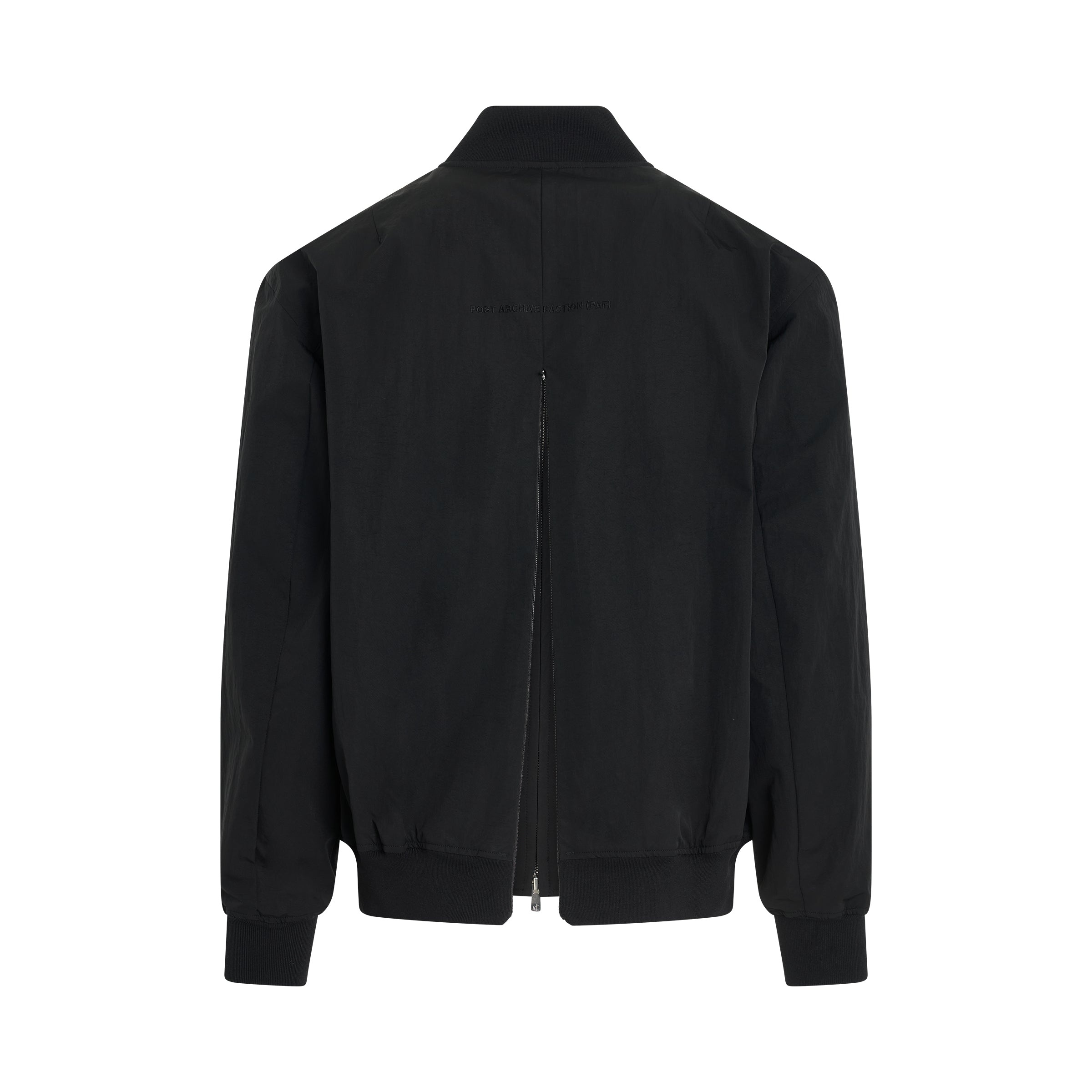 POST ARCHIVE FACTION (PAF) 6.0 Bomber Jacket (Right) in Black