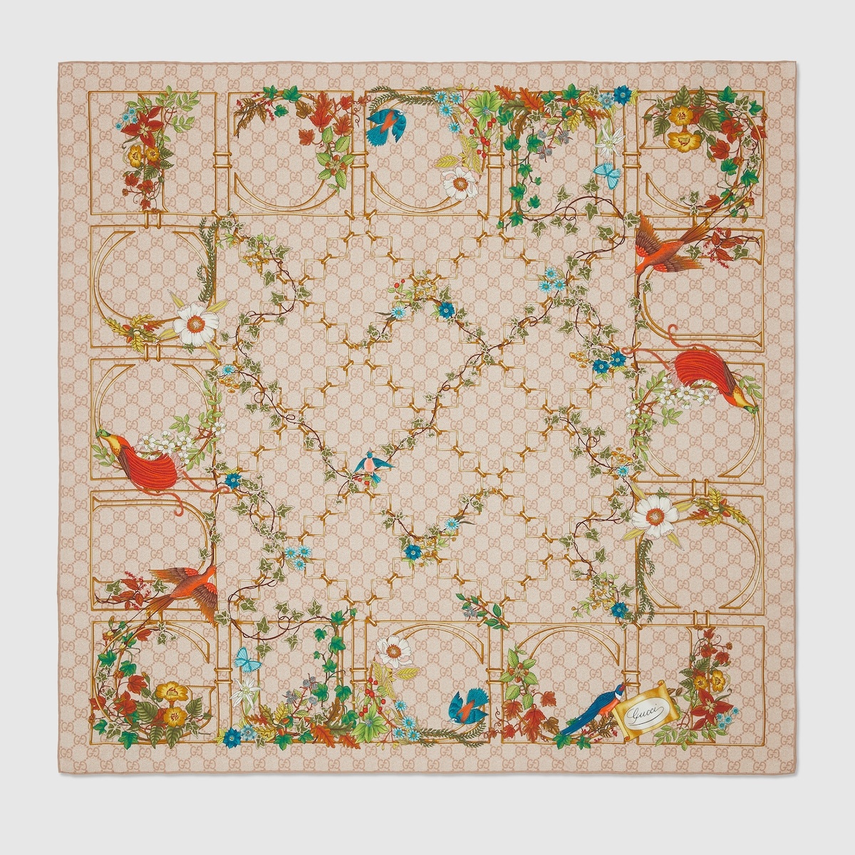 Printed silk carré - 1