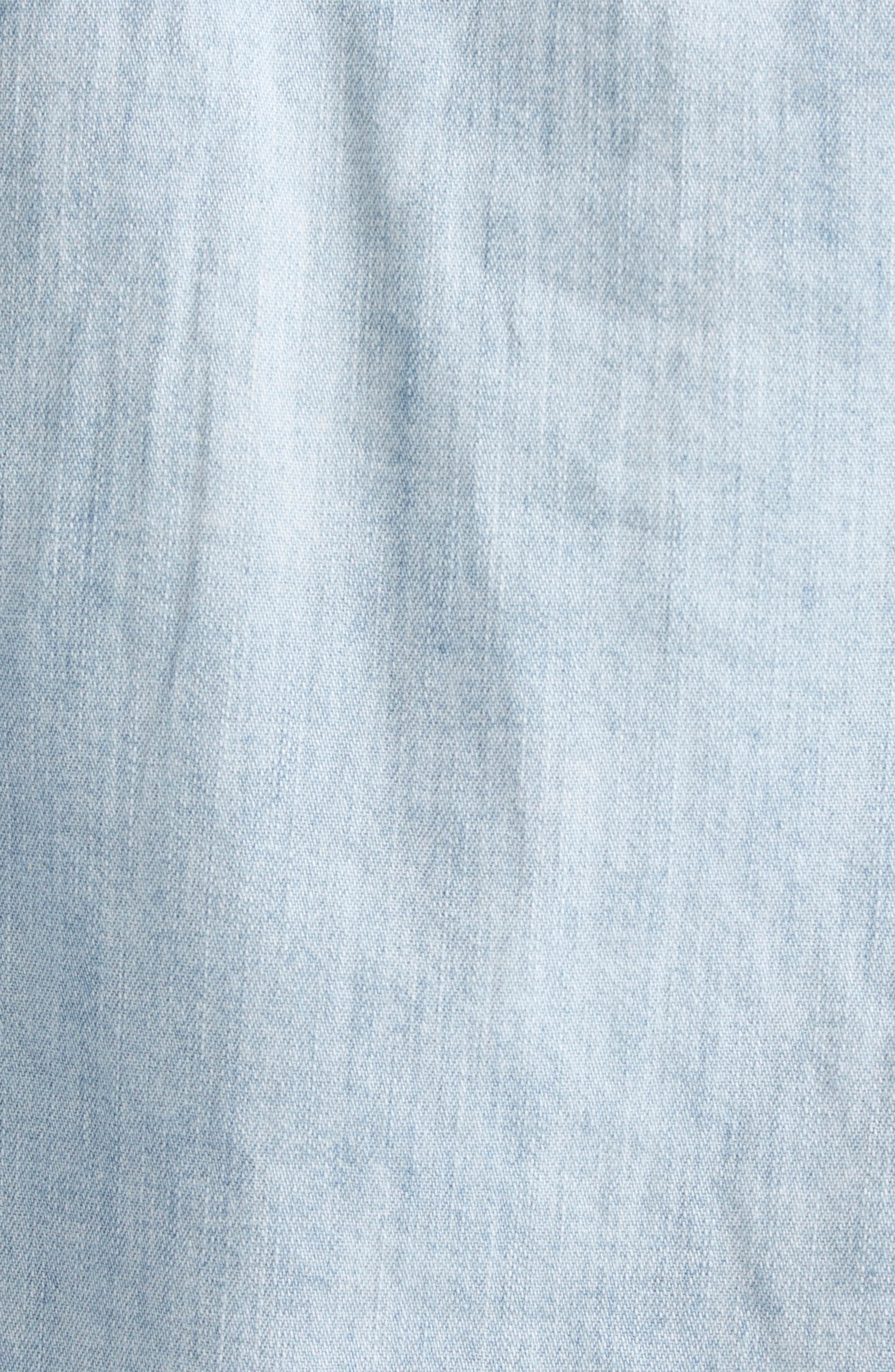 R13 Wrap Around Denim Work Shirt in River Blue at Nordstrom - 7