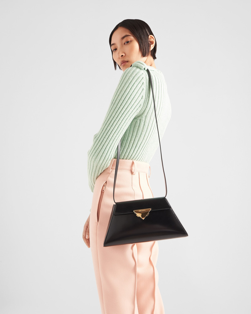Medium brushed leather handbag 9