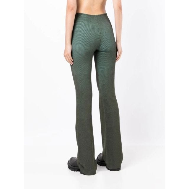 Green lock split pants - 4