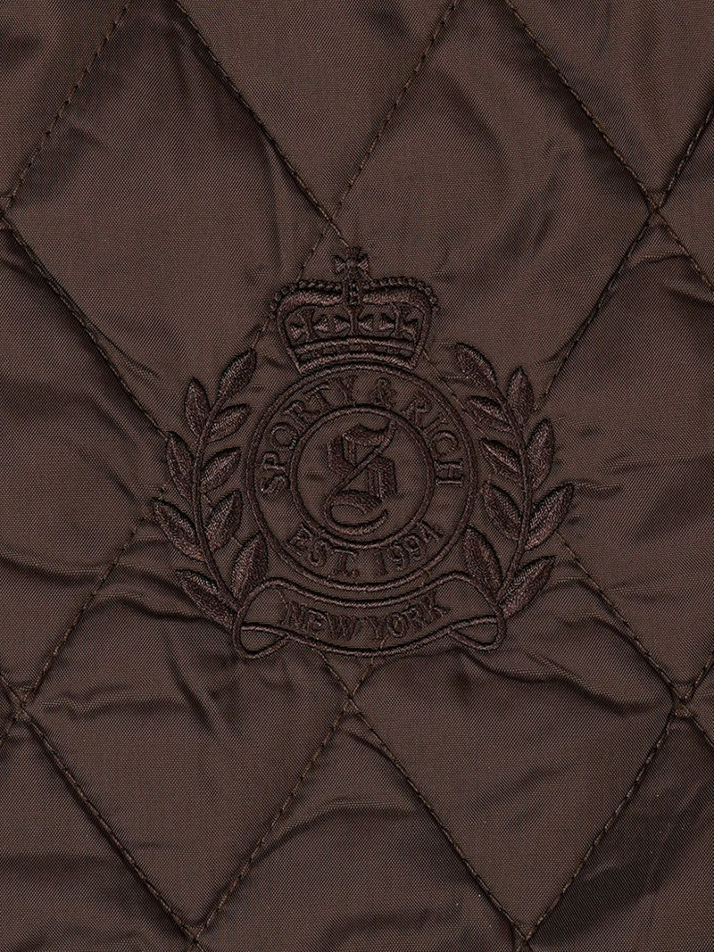 NY Crest quilted logo-embroidered jacket 3