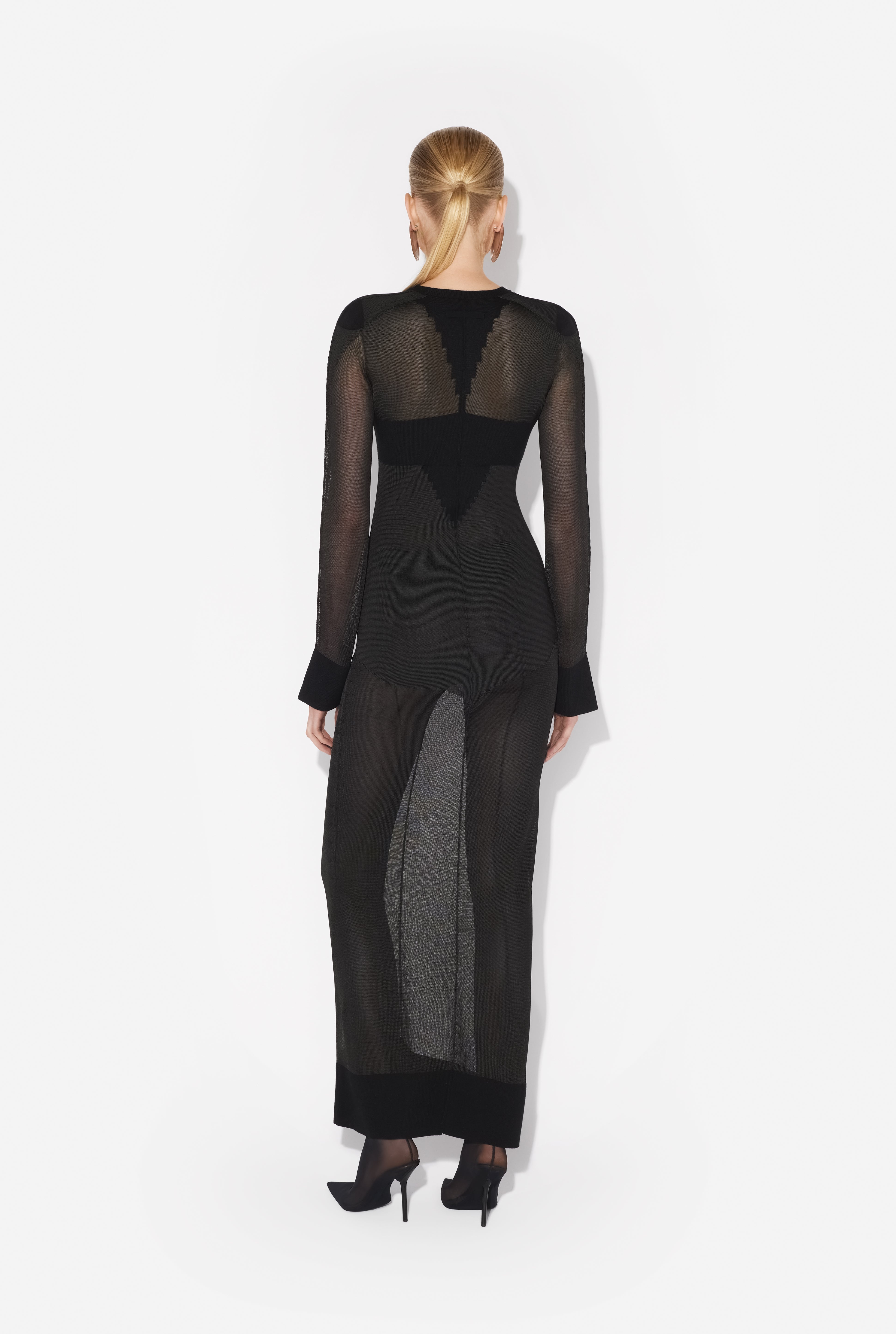 THE LONG LOGO KNIT DRESS - 3