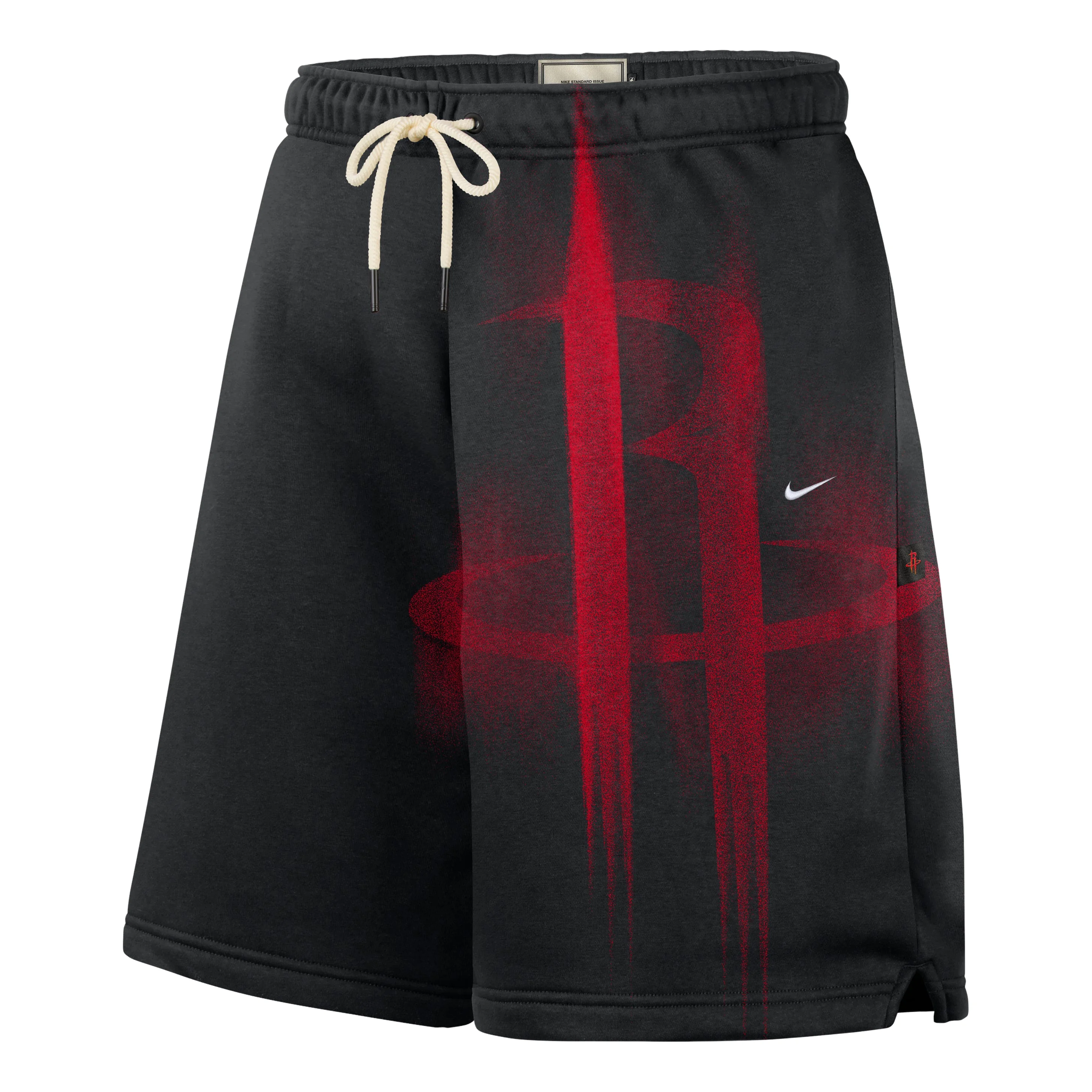 Nike Houston Rockets Standard Issue Fleece Shorts 'Black White' IQ1489-010 - 1