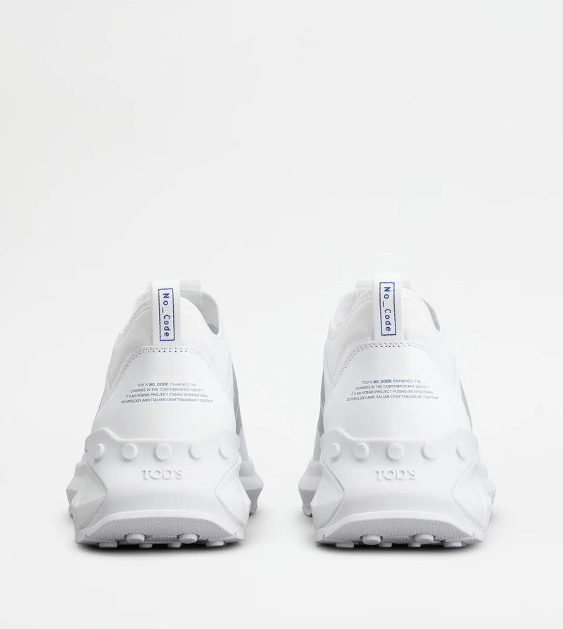 Tod's NO_CODE J IN TECHNICAL FABRIC AND LEATHER - WHITE, BLUE outlook