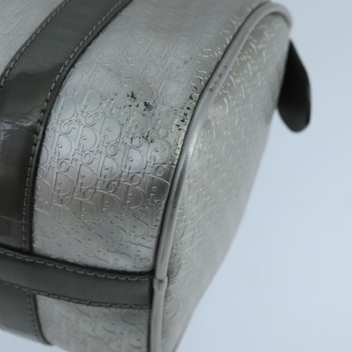 DIOR Trotter Canvas Hand Bag Silver - 10