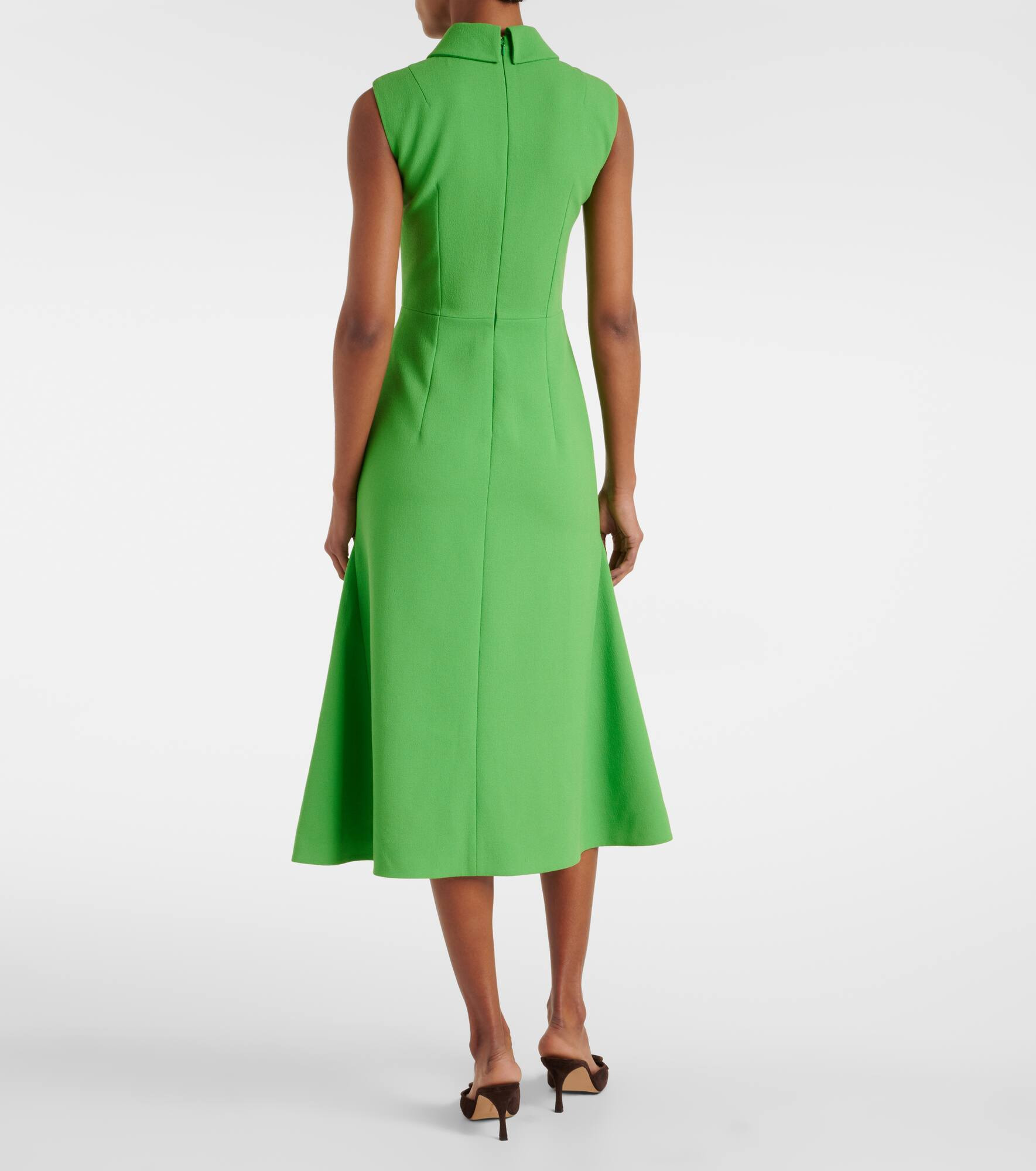 Leontine wool crêpe midi dress - 3