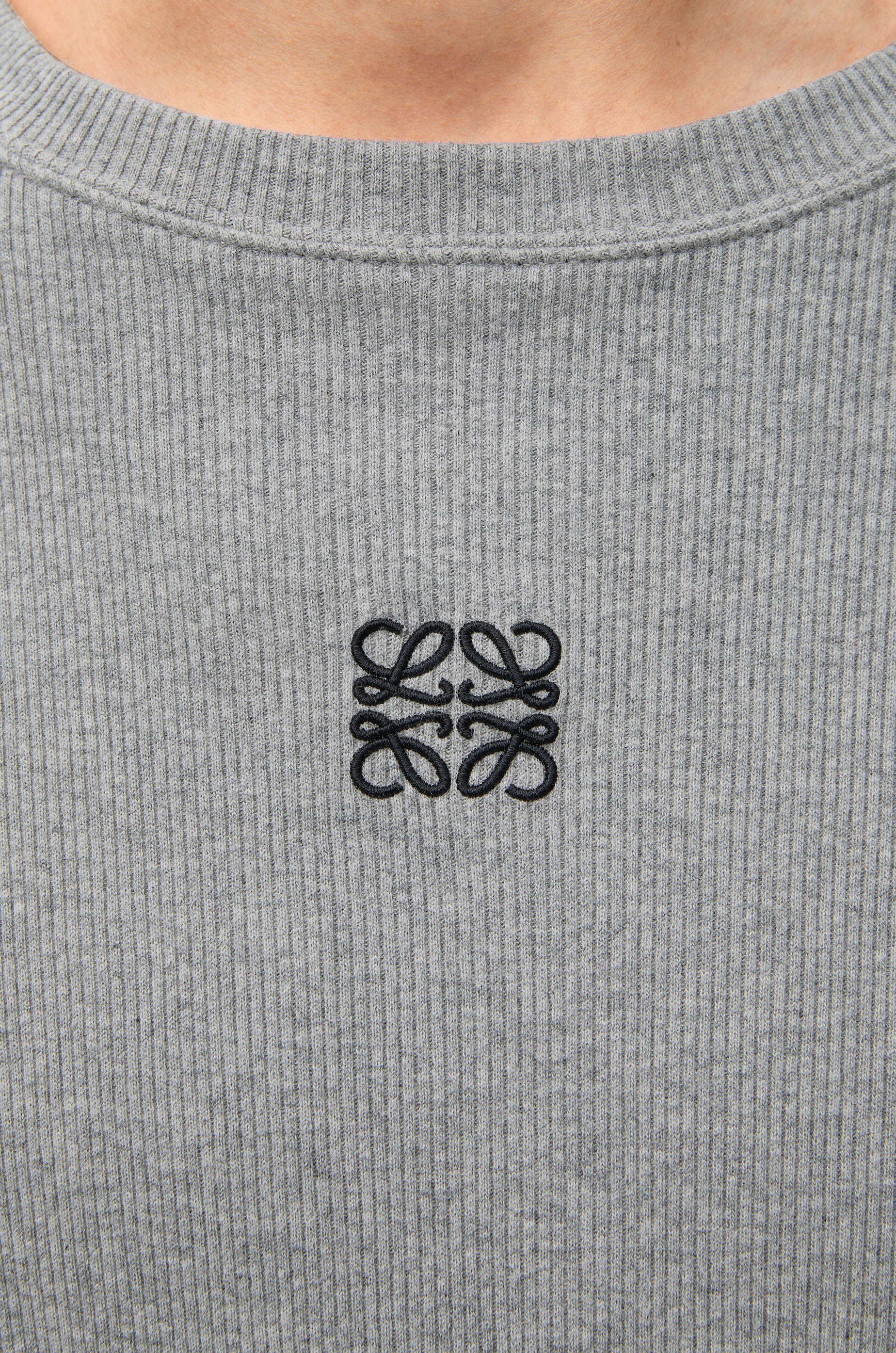 Oversized fit long sleeve T-shirt in cotton - 5