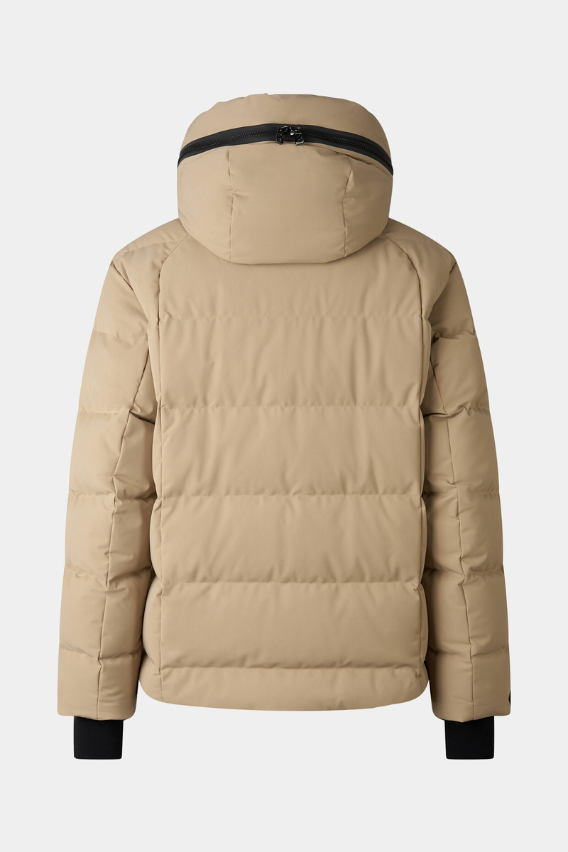Bond down ski jacket in Beige/black 11
