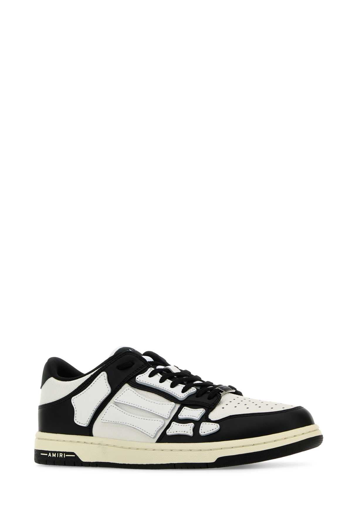 Amiri Men Two-Tone Leather Skel Sneakers - 2