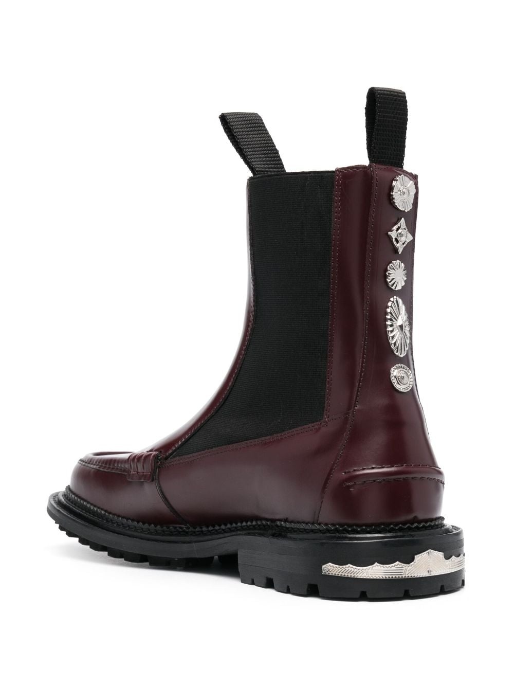 Side Gore ankle leather boots - 3