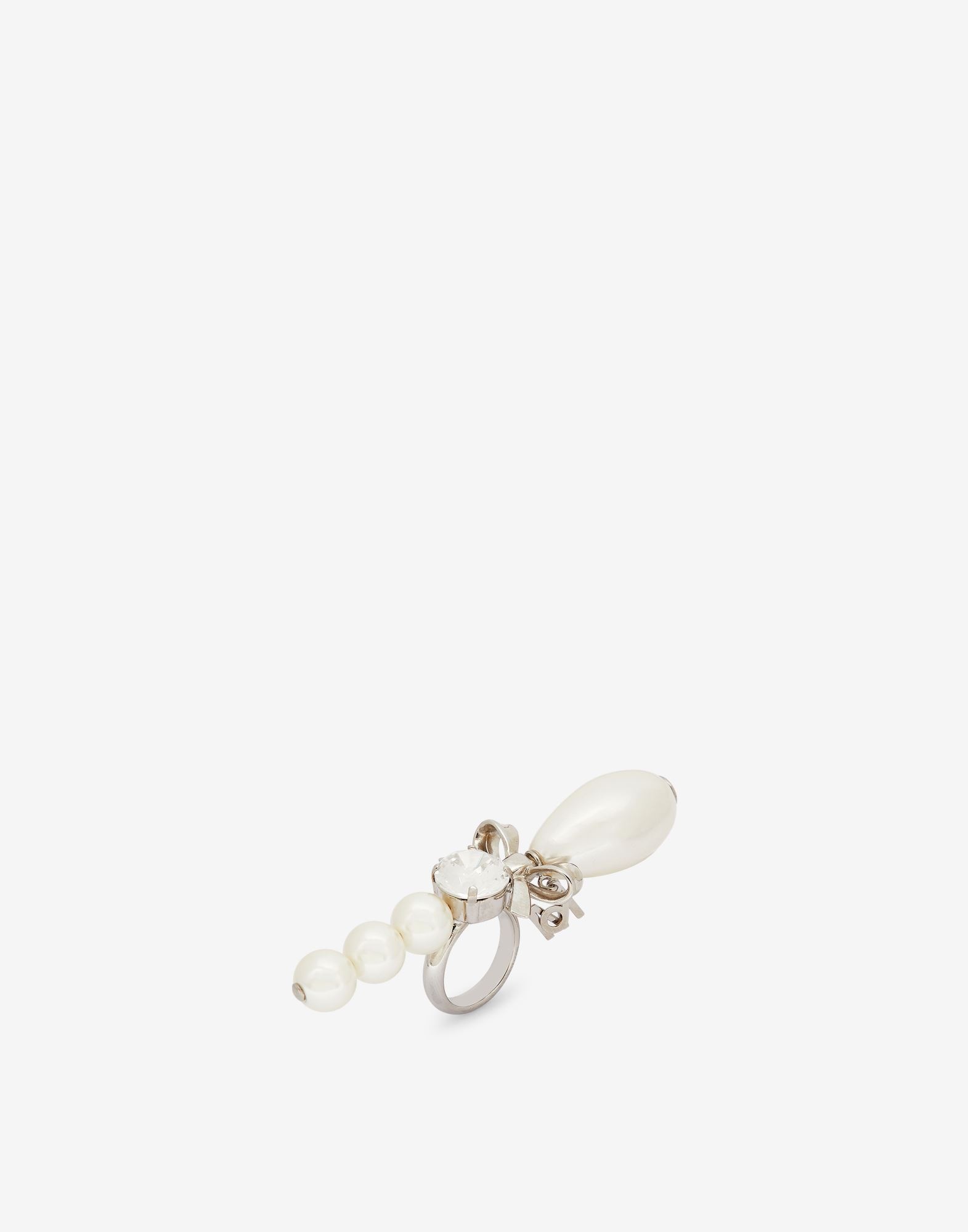 Faux pearl ring - 3