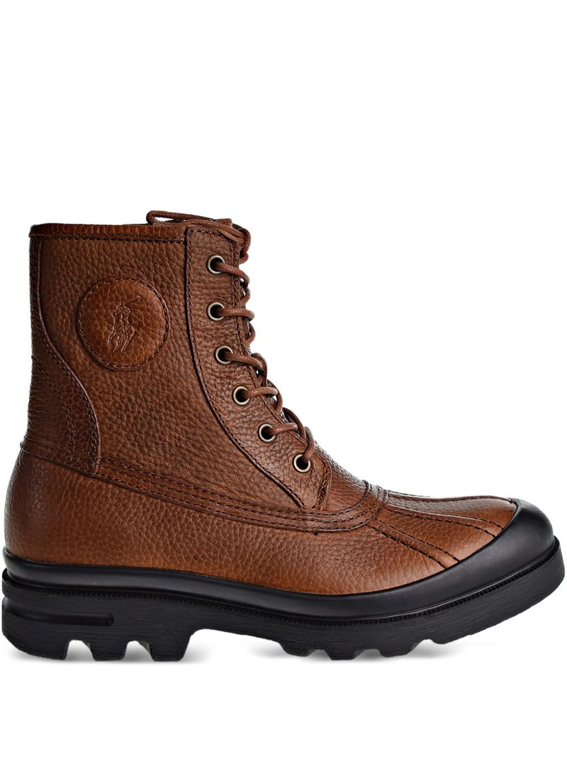 lace-up leather boots 1
