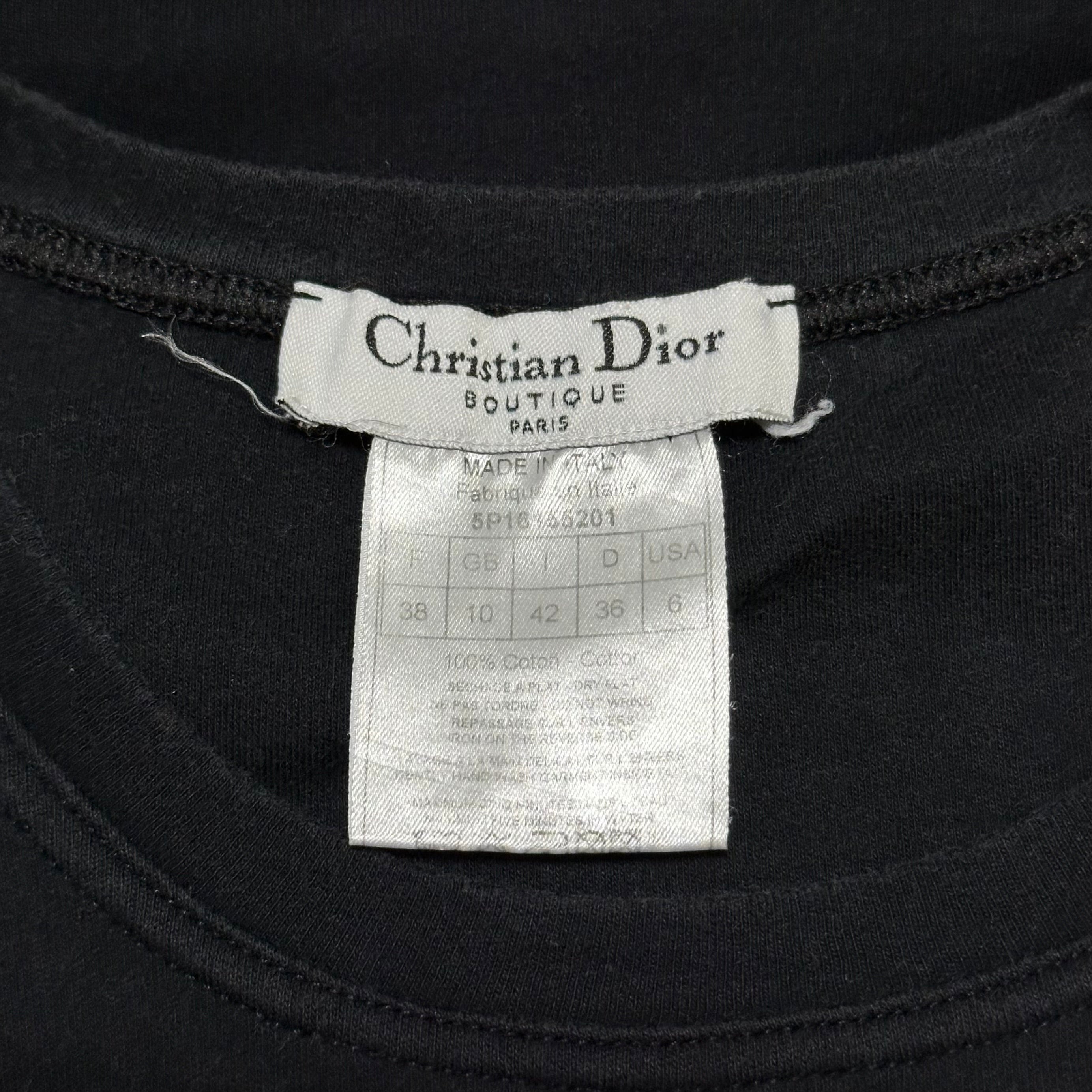 CHRISTIAN DIOR Spring Summer 2005 Floral Print T-Shirt - 6