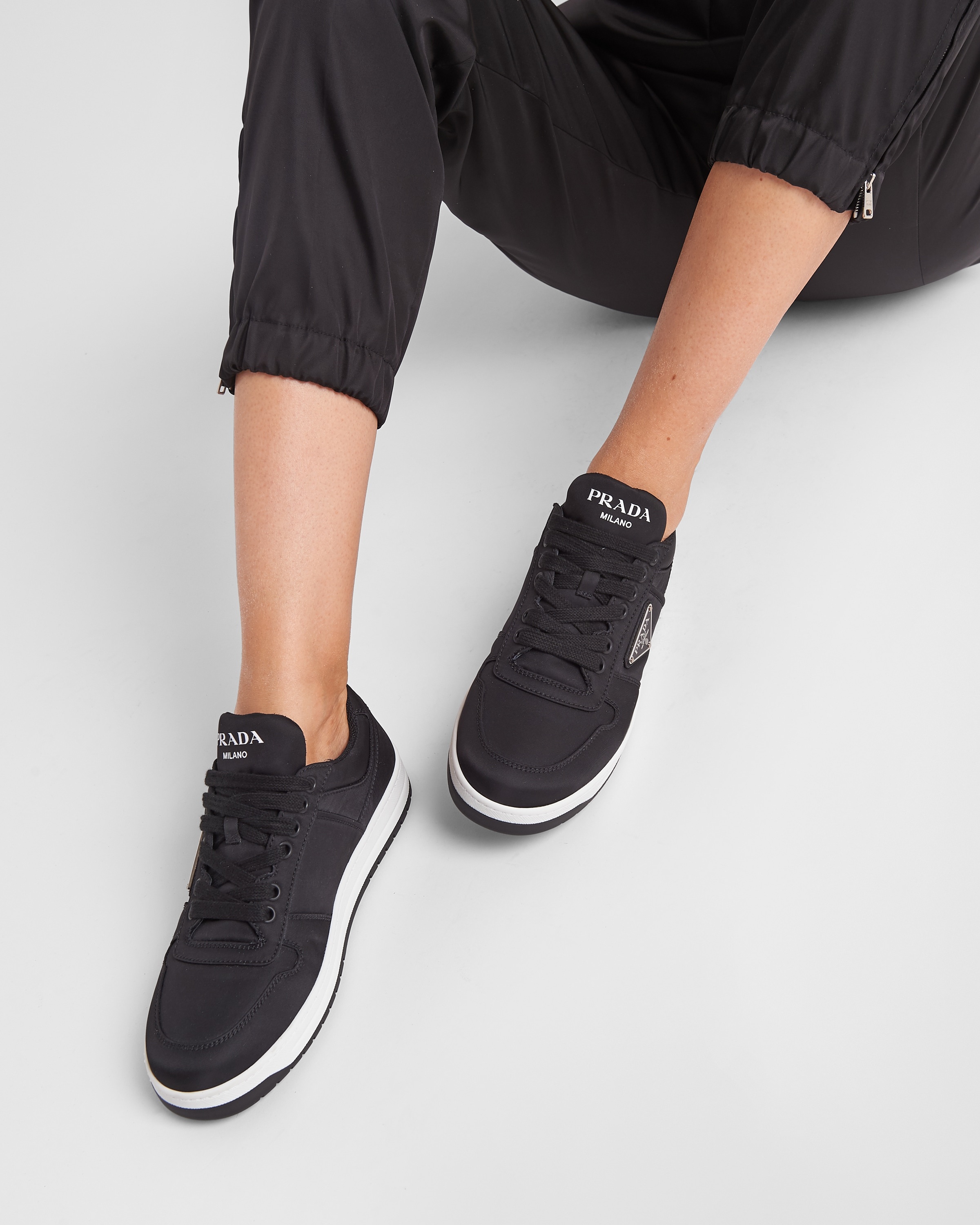 Re-Nylon gabardine sneakers - 3