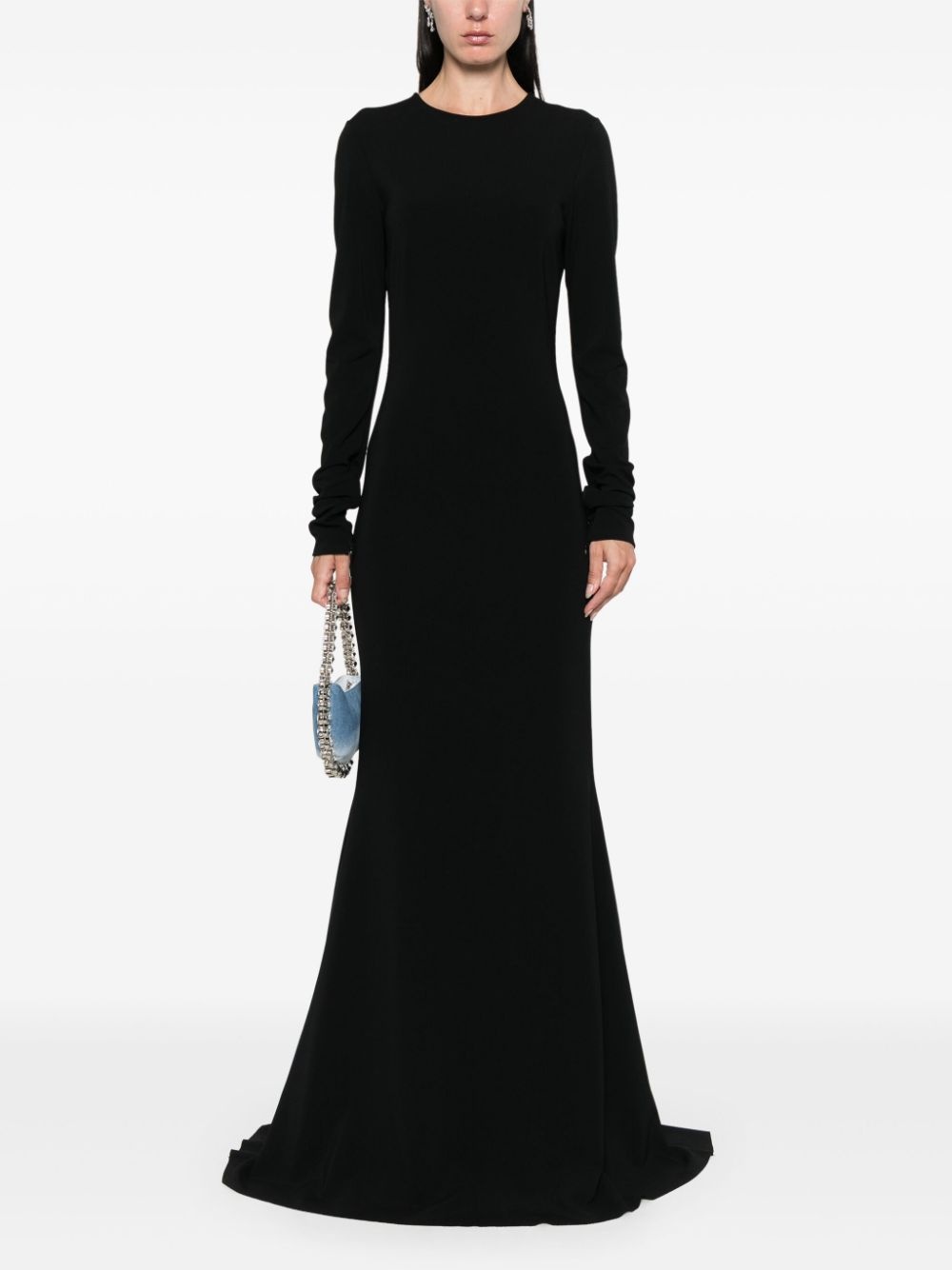 round-neck gown - 2