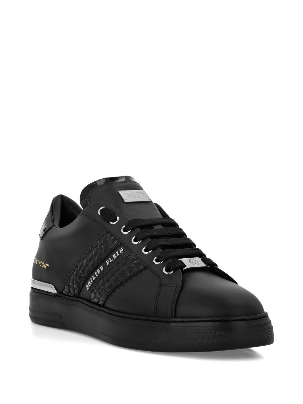 leather low-top sneakers - 2