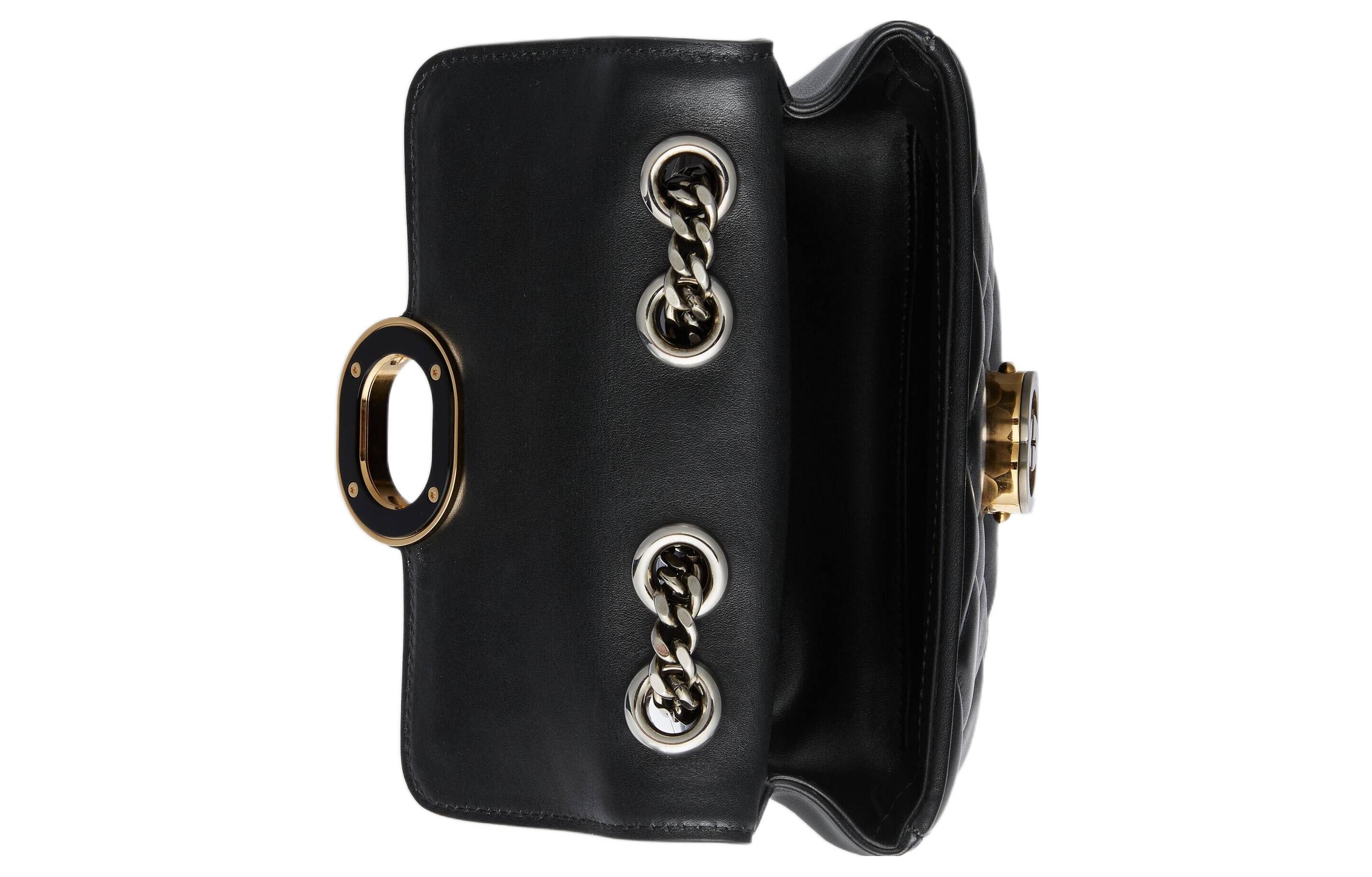 (WMNS) Gucci Deco Mini Shoulder Bag 'Black' 741457-AAB7A-1000 - 6