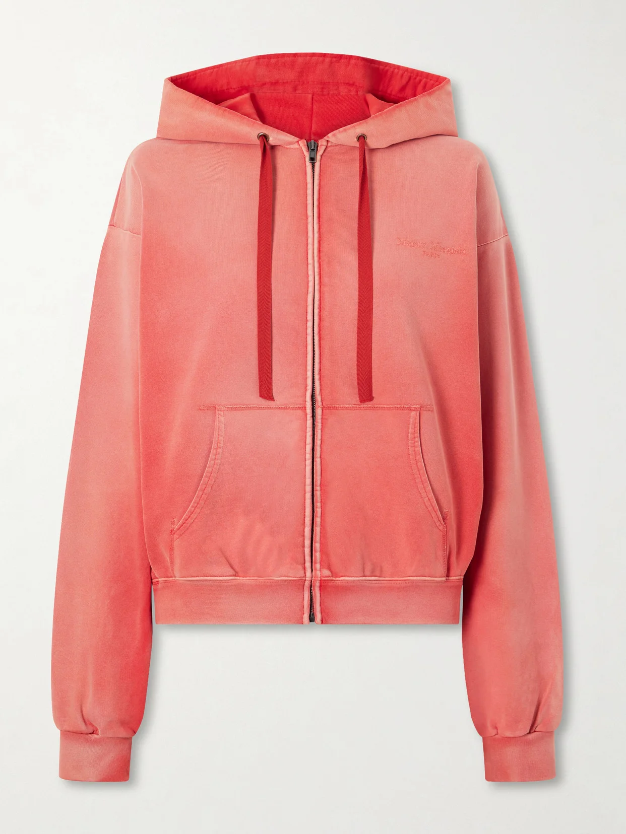 Cotton-jersey Zip-up Hoodie - 1
