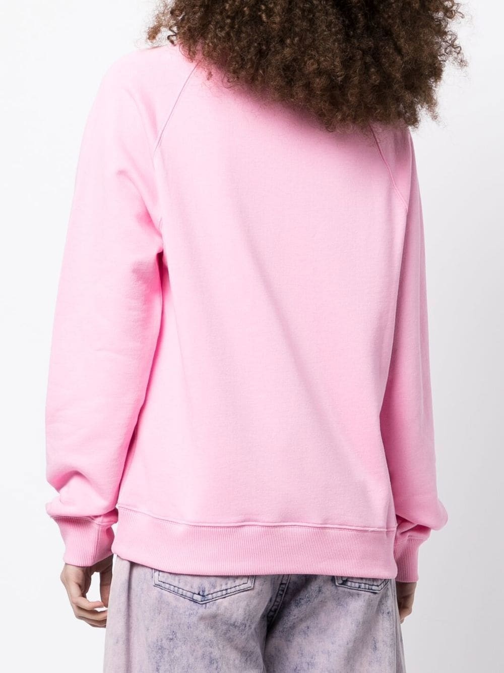 logo-print crew neck sweatshirt - 4