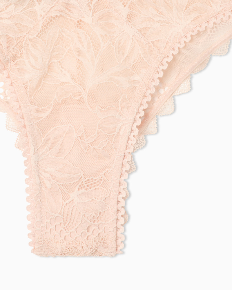 EMPORIO ARMANI ASV ETERNAL LACE V-CUT BRAZILIAN BRIEFS IN RECYCLED LACE outlook