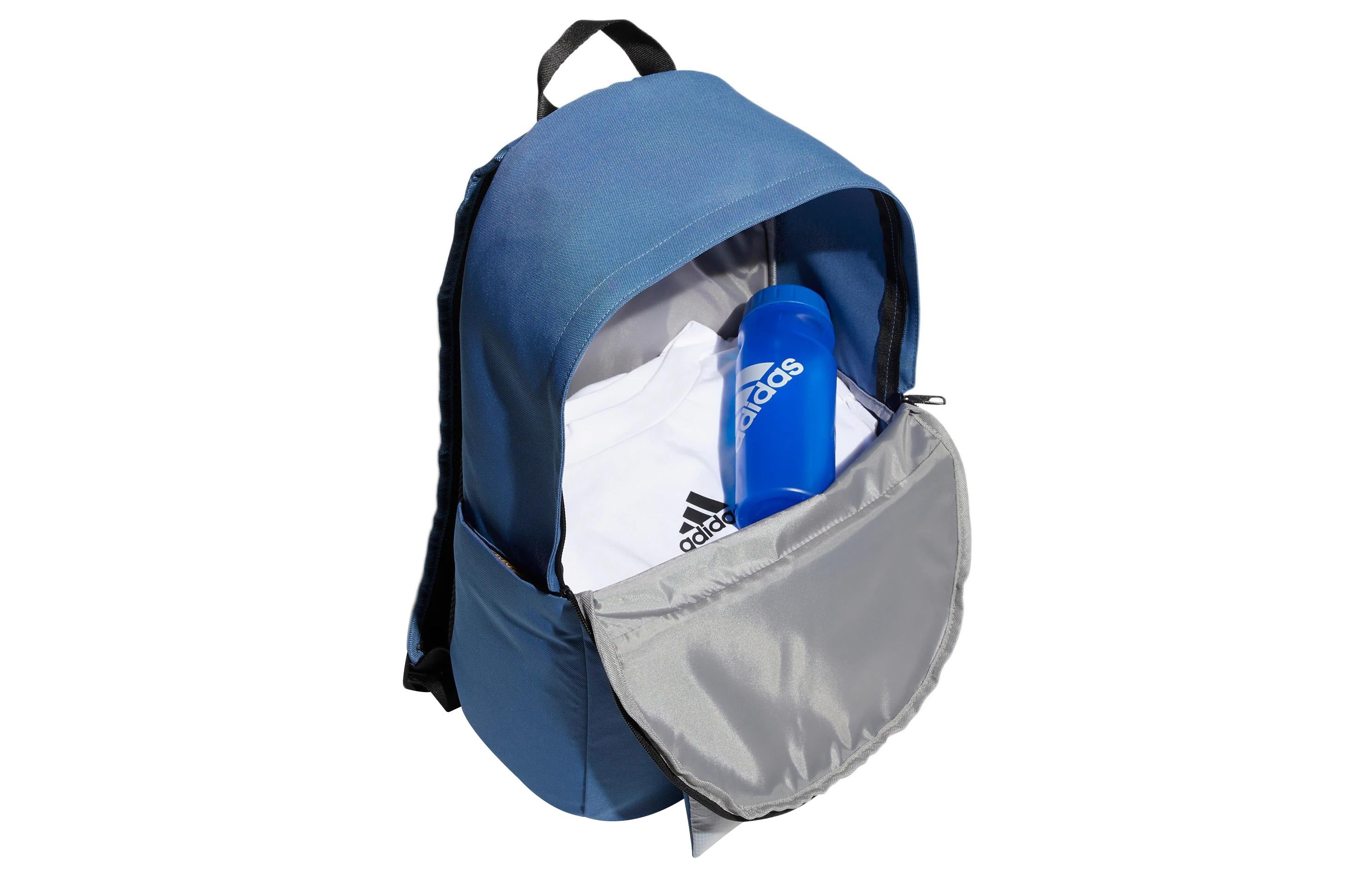 adidas Detachable Pocket Backpack Unisex Blue Gray Colorblock HR8170 - 4