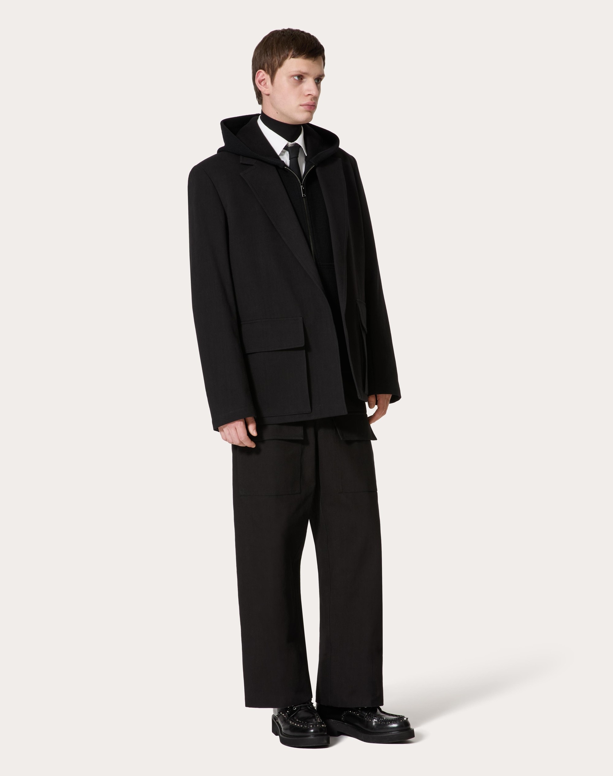 SINGLE-BREASTED COTTON CANVAS JACKET - 2