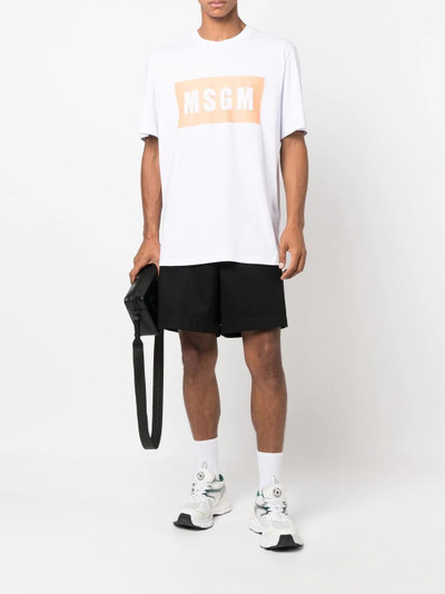 MSGM logo print T-shirt outlook