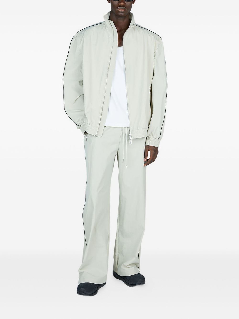 piped-trim track jacket - 2