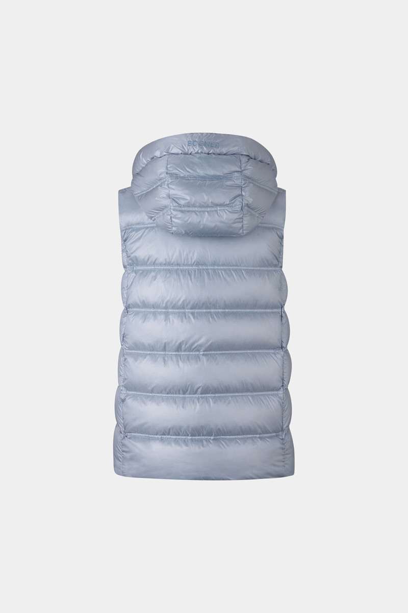 BOGNER Liddy down vest in Light blue outlook