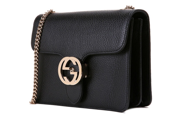 (WMNS) Gucci Leather Organ Satchel Single Shoulder Bag Black 510304-CAO0G-1000 - 3