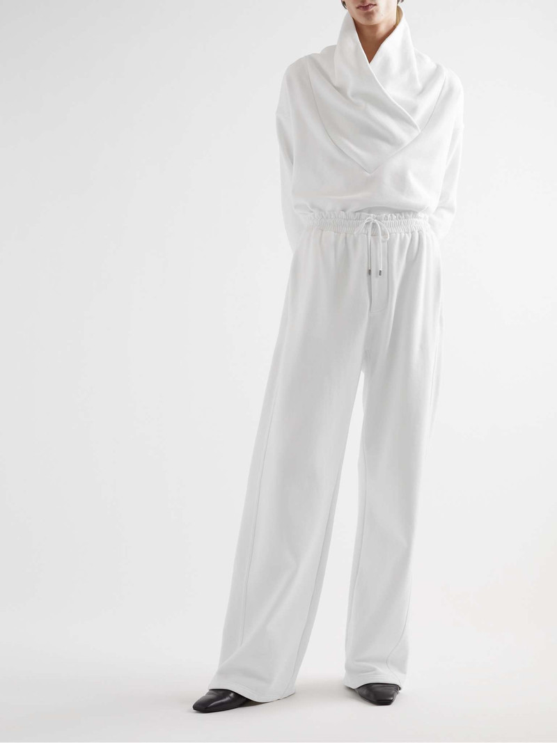 SAINT LAURENT Wide-Leg Cotton-Jersey Sweatpants outlook