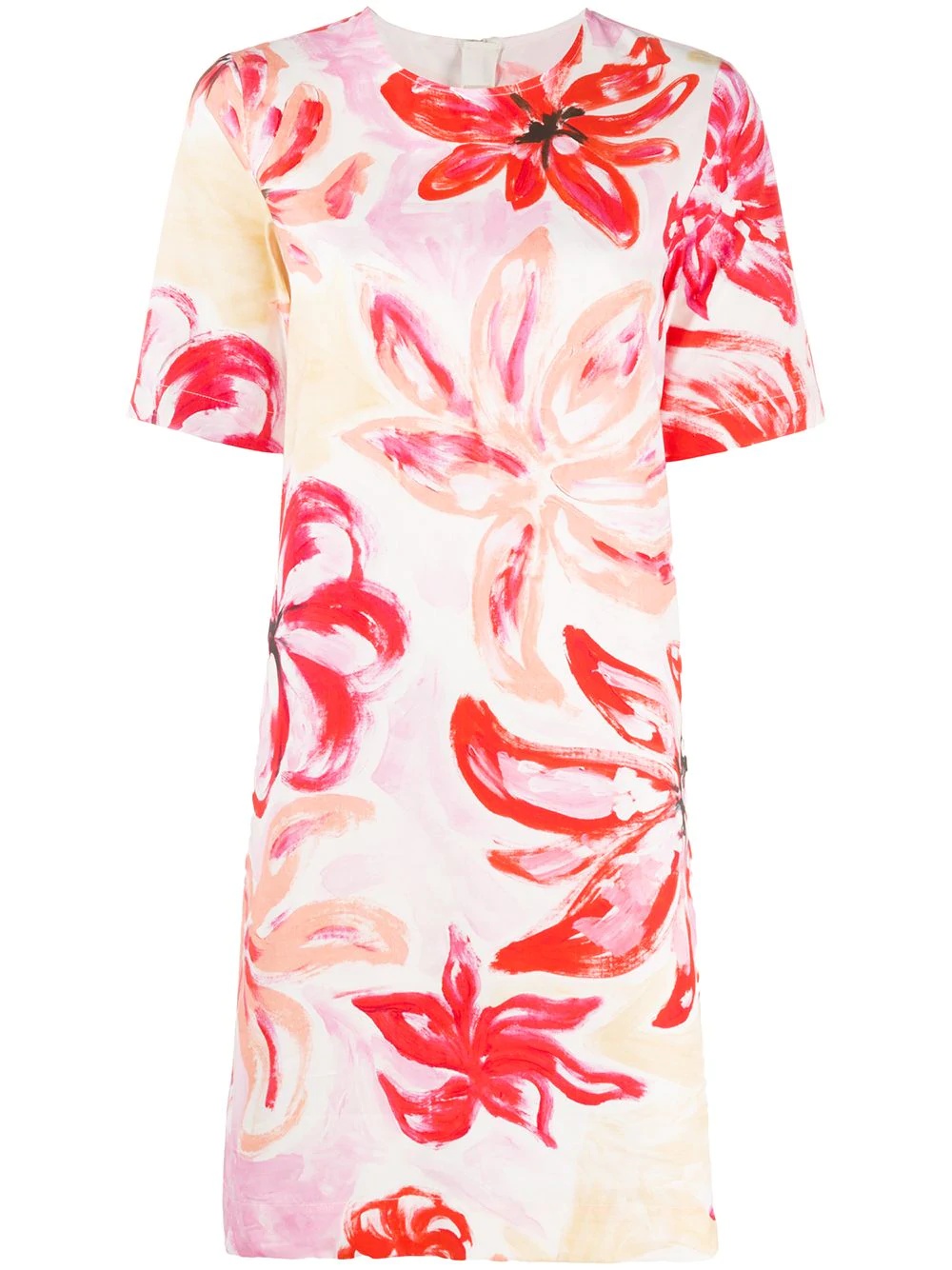 clematis print shift dress - 1